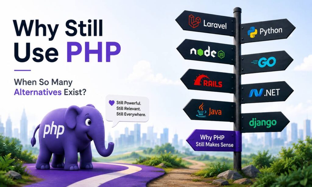 Why Still Use PHP When So Many Alternatives Exist? (2026 Guide) 8 Why Still Use PHP When So Many Alternatives Exist? (2026 Guide)